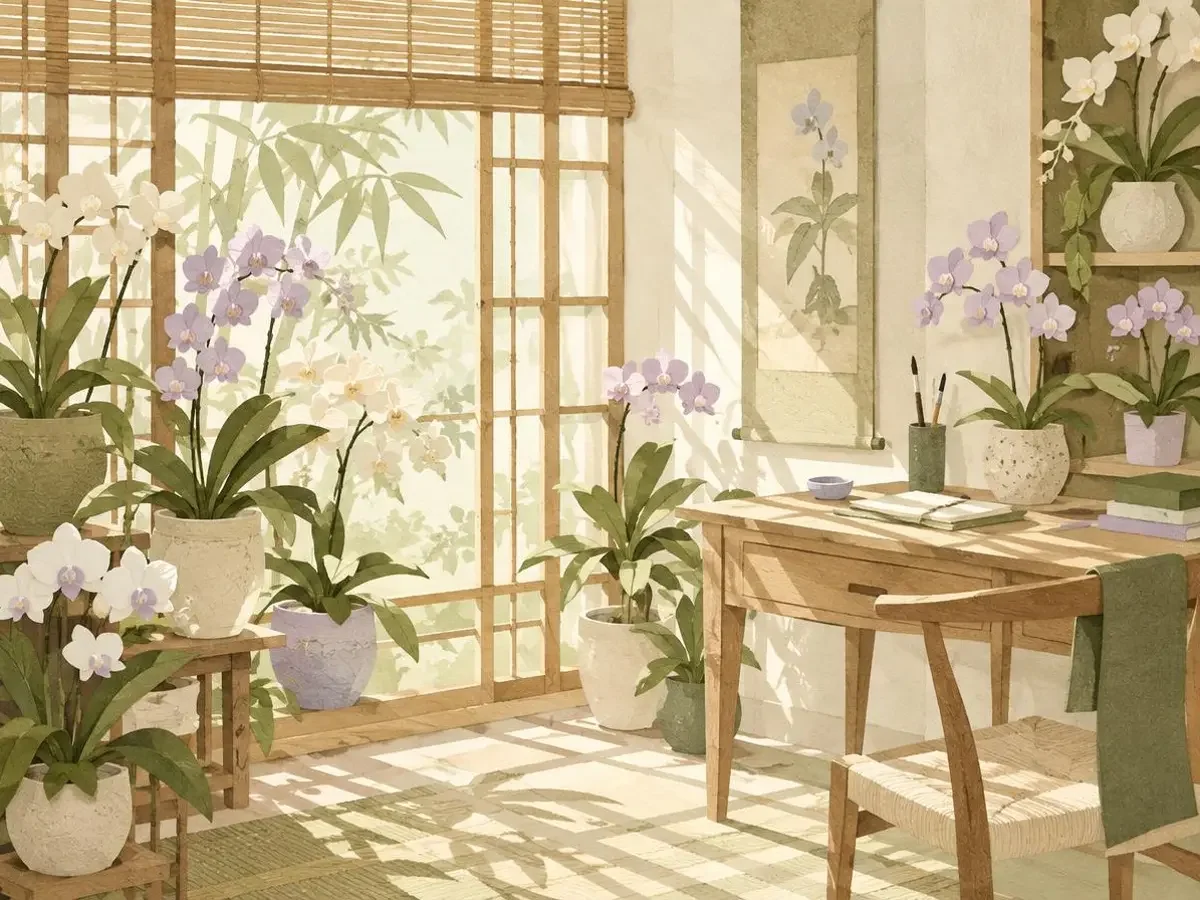 红果短剧全库免费门户工作室的花园场景插画